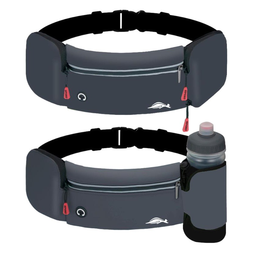 Riñonera deportiva para hombres y mujeres, equipo de fitness para maratón al aire libre, bolsa para botella de agua, cinturón impermeable para correr, bolsa para teléfono móvil, gran capacidad