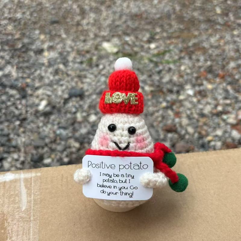 亚马逊新品毛线钩织圣诞老人玩偶手工编织圣诞树圣诞雪人节日摆件|undefined
