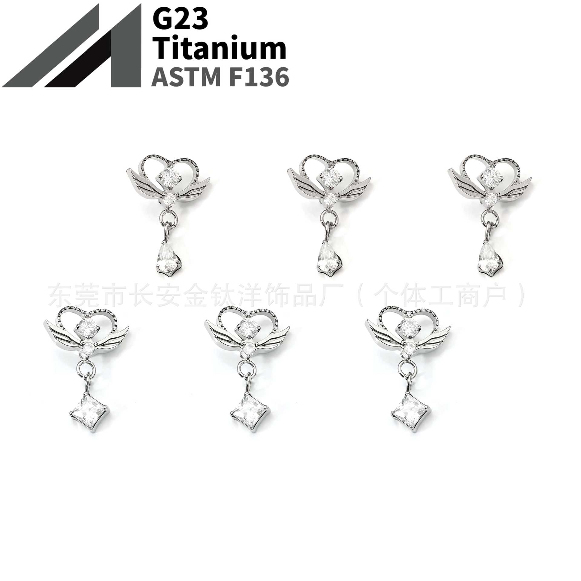 16G labret stud size and finish detail