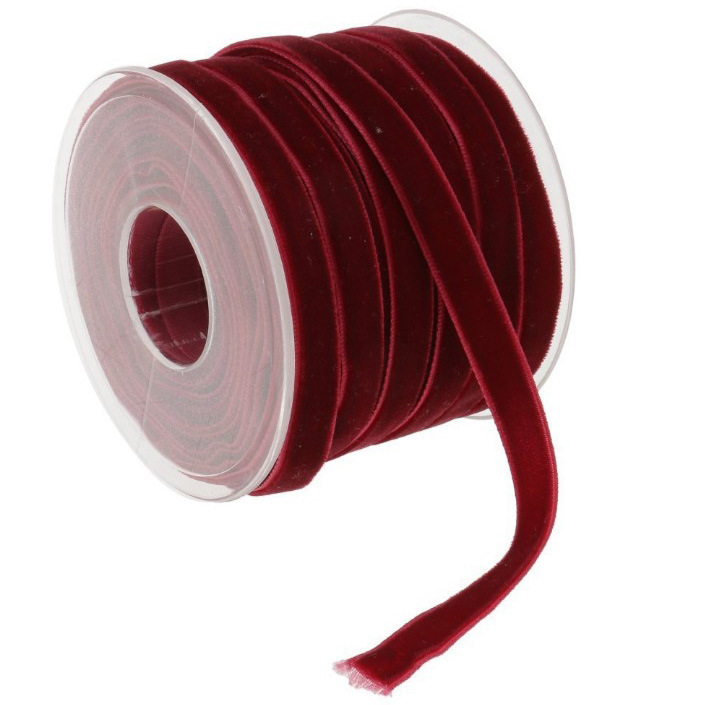 YZDIY 1cm banda de terciopelo unilateral ropa textil de nylon terciopelo correa de terciopelo collar cinta