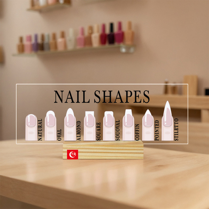 Tx Nail Salon Desktop Decoration Photo Props Beauty Promotion Beauty Accessories Art Nail Shape Display Board
