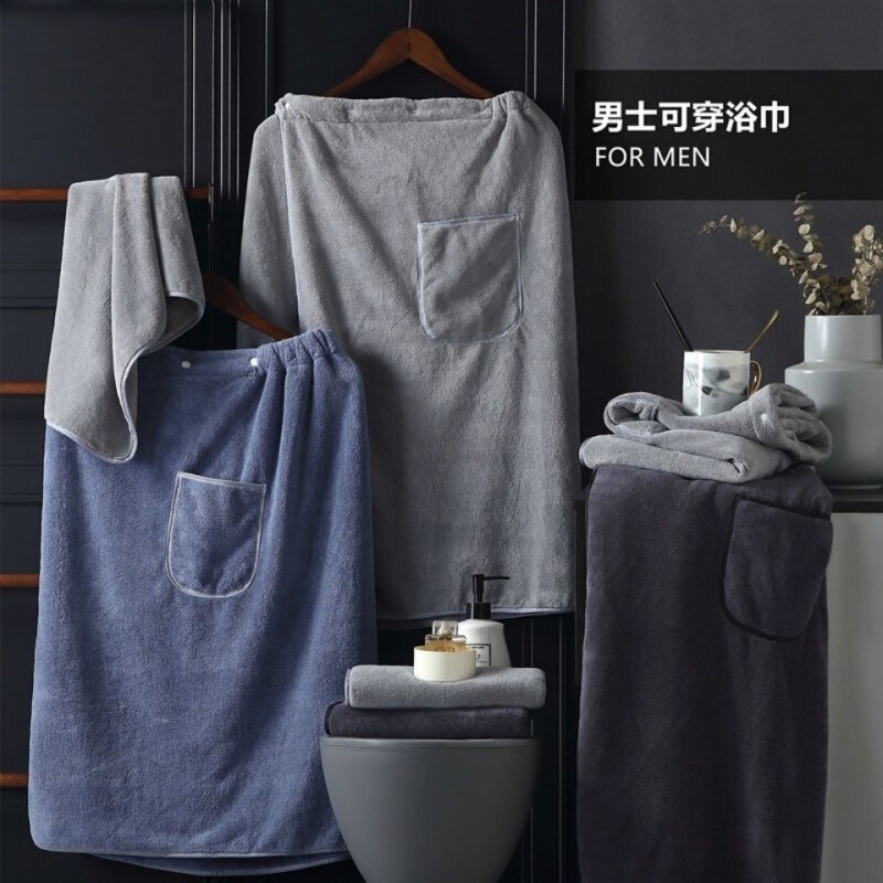Bath towel men can wear and wrap female couple personality large household non-absorbent quick-drying swimming wrap towel Bath towel men can wear and wrap female couple personality large household non-absorbent quick-drying swimming wrap towel