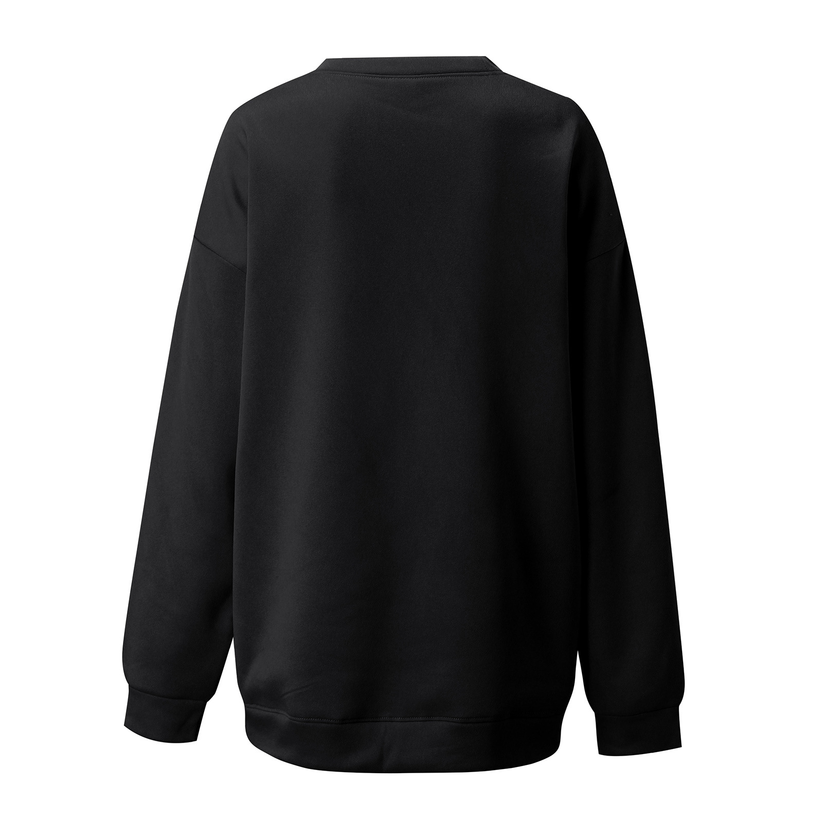 women s dropped shoulder round neck elk printing fleece sweatershirt nihaostyles wholesale Christmas costumes NSYUM79715