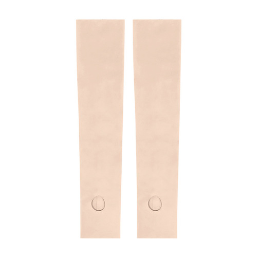 Factory goods, versatile Japanese summer cycling sun protection sleeves for women, solid color ice silk gloves, thin, traceless sun protection ice sleeves