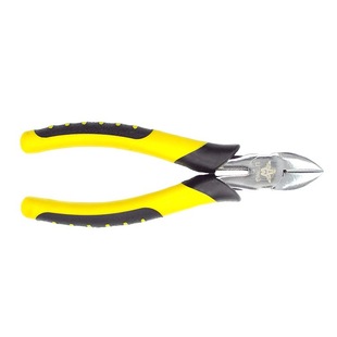 Factory Direct Sales Yellow and Black Tiger Skin Handle American Nickel-plated Diagonal Nose Pliers Multifunctional Diagonal Nose Pliers 6inch 8inch