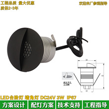 �¿���ˮ�Ƶ������԰�㳡�̳�����LED̨�׵�3Wǽ�ǵ�50MM