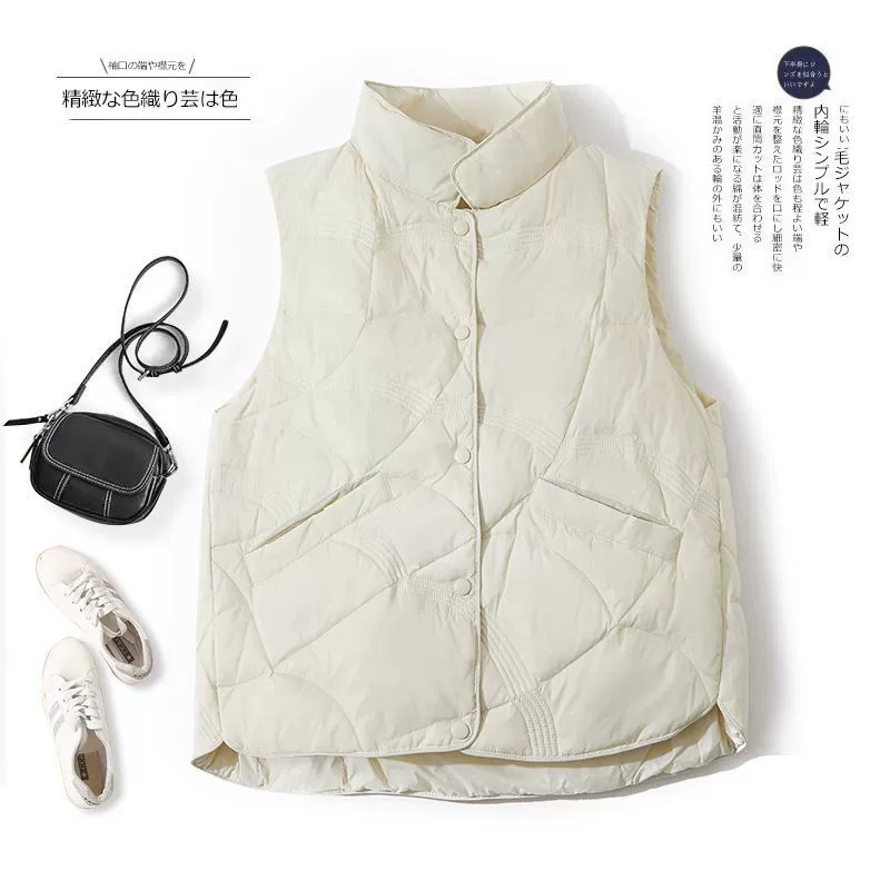 (Cross-border trading), quilted vest with down sleevless, keep warm jacket