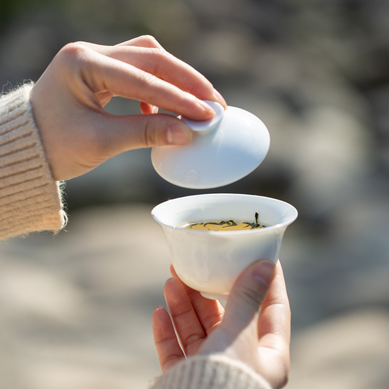 ポータブルアウトドア旅行茶器シンプルな快客カップ1ポット2杯ガラス茶器お土産はロゴを印刷できます|undefined