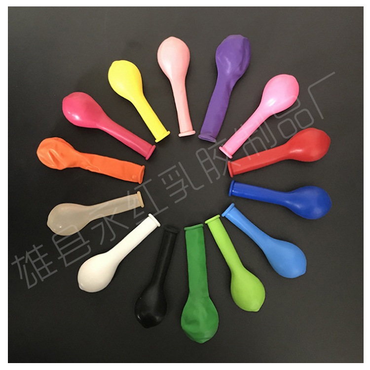 Engrosado redondo globo de látex de 5 pulgadas decoración de la sala de bodas arreglo de fiesta globo 1,2G globo de juguete de escena de cumpleaños