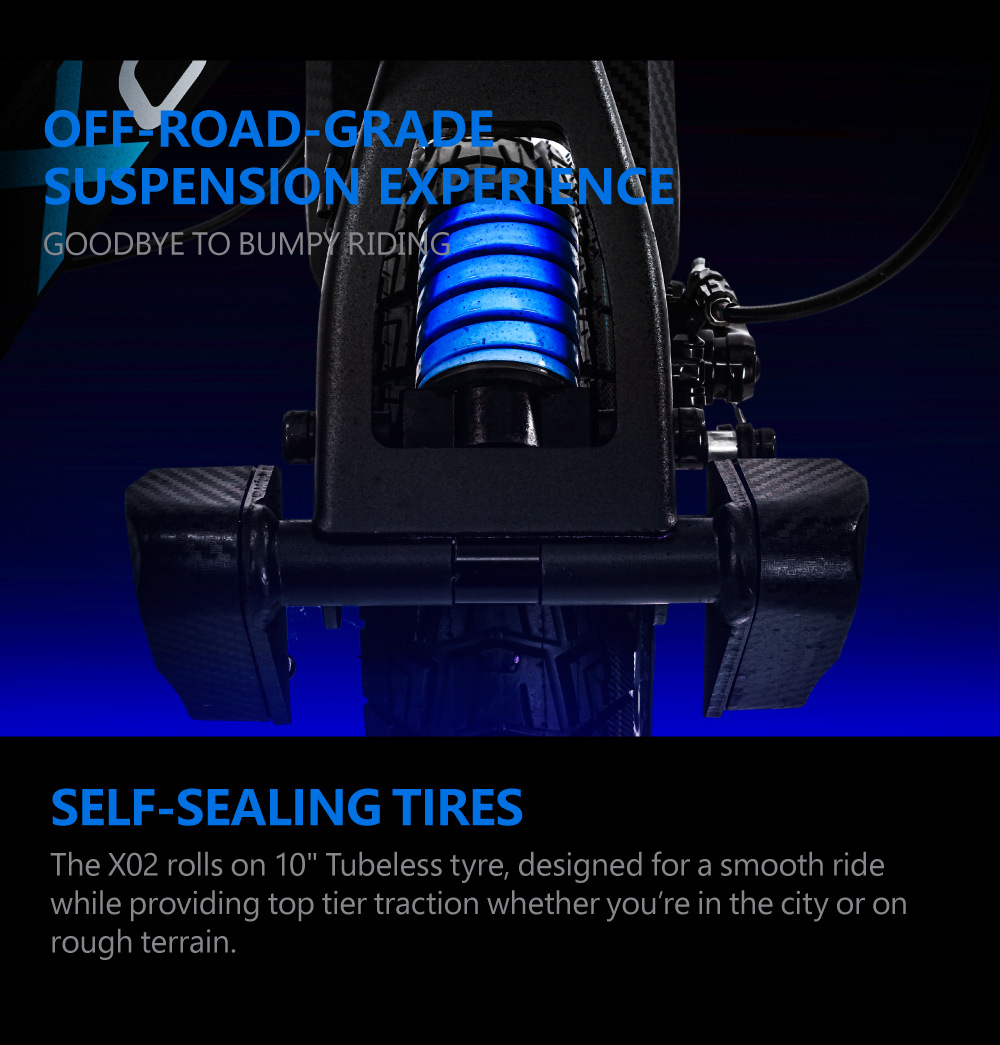 Factory Custom-Made High-Speed 55-Speed Dual-Drive 1000W*2 Off-Road Electric Scooter Foldable Off-Road Electric Scooter