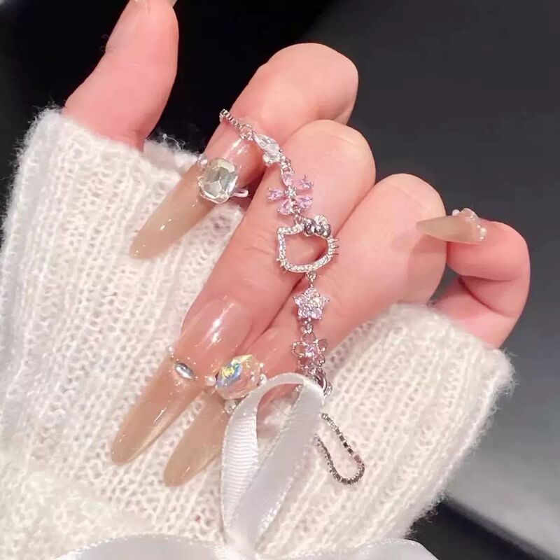KT Hello Kitty Sakura Bracelet for Women, Hollow Design, Unique and Stylish, Perfect Birthday Gift for Girlfriend or Best Friend KT Hello Kitty Sakura Bracelet for Women, Hollow Design, Unique and Stylish, Perfect Birthday Gift for Girlfriend or Best Friend