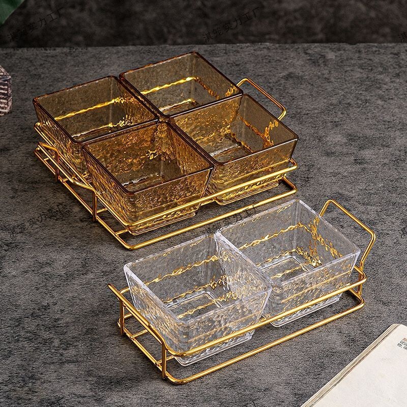 ⭐ Ktv Bar Candy Snacks Commercial Compartment Mahjong Hall Plastic Fruit Plate Living Room Acrylic Snacks Dried Fruits