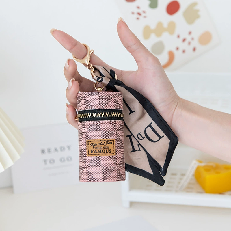 Cute fashionable bucket, lipstick, small shoulder bag, handheld keychain, small bag, new collection, simple and elegant design