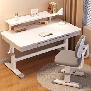 Children's Study Table, Primary and Secondary School Student Desk, Home Writing Desk and Chair Set, Office Computer Table, Liftable Table