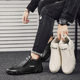 Men's Shoes Spring 2024 New High-top Casual Shoes Men's Work Tooling Shoes Fashionable All-match Outdoor Mountaineering Shoes