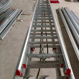 六米金属拉梯2节6米消防救援梯高层救生登高梯火场扑救攀高梯