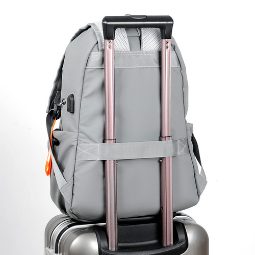 Backpack Wholesale Men's Simple Casual Atmosphere Business Computer Bag Trendy USB Charging Outdoor Travel Backpack