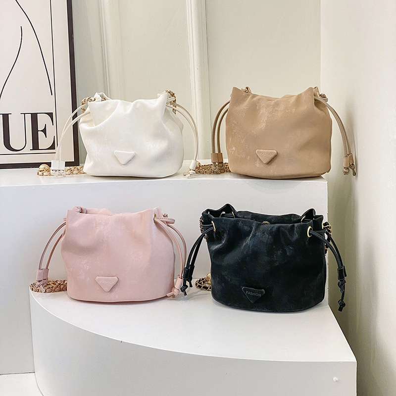 High-end Sense Small Bag with Bucket for Women 2024 Spring New Fashion Shoulder Bag Cross-border Foreign Trade Hair Crossbody Bag High-end Sense Small Bag with Bucket for Women 2024 Spring New Fashion Shoulder Bag Cross-border Foreign Trade Hair Crossbody Bag