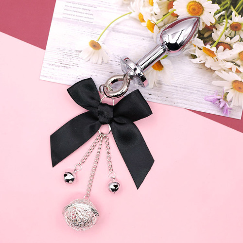 Adult Bow Passion Bell Anal Plug Sex Toy Sexy Rabbit Supplies Sex Toys Women's Metal Alternative