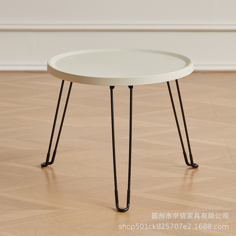 Mesa de café sala de estar hogar plegable Mesa Redonda sofá moderno balcón mesa lateral tatami mesa baja Ventana de Bahía Mini pequeña mesa redonda