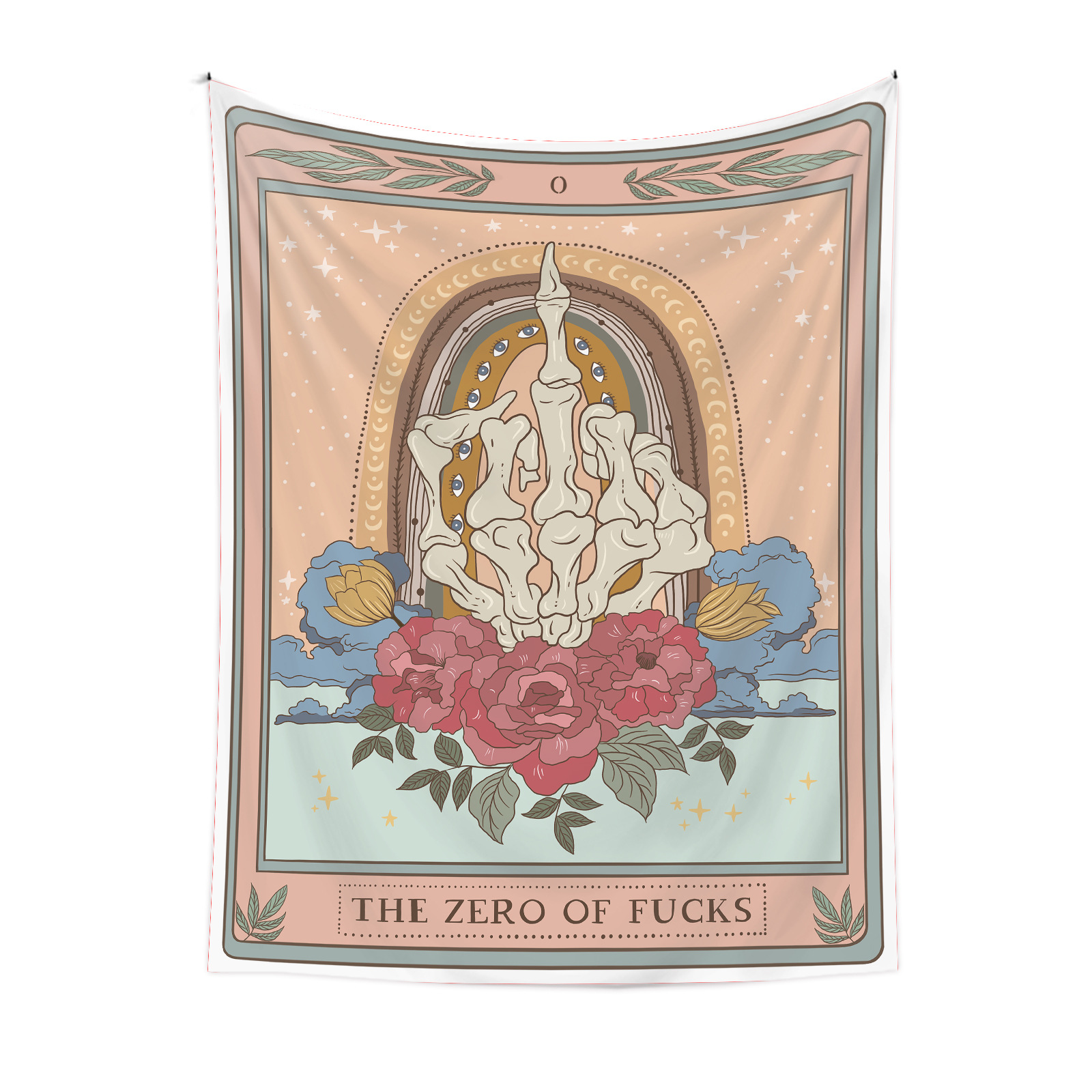 Cute Cartoon Tarot Flower Polyester Tapestry display picture 4