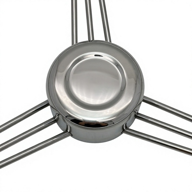 Three-spoke stainless steel 304 ship steering wheel, yacht rudder wheel, marine steering wheel