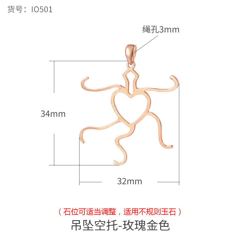 S925 colgante de plata titular vacío de los hombres y las mujeres irregular forma colgante titular vacío con incrustaciones de cera de abejas Jade Buda titular de plata