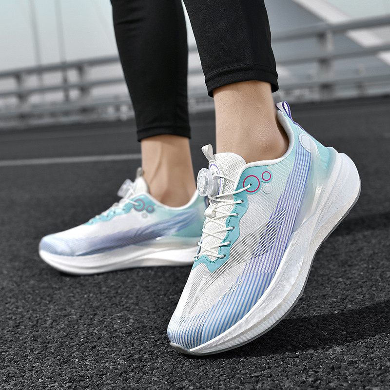 Red Rabbit 8PRO zapatos de correr botón giratorio para hombres y mujeres, exámenes físicos de estudiantes de carreras de carbono de amortiguación de zapatos respirables