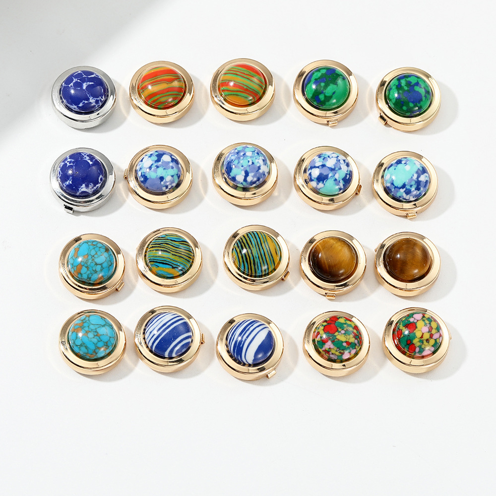 Retro muster metall kupfer manschettenknöpfe taste zubehör Französisch business high-end-hemd manschettenknöpfe neue_voghion.com