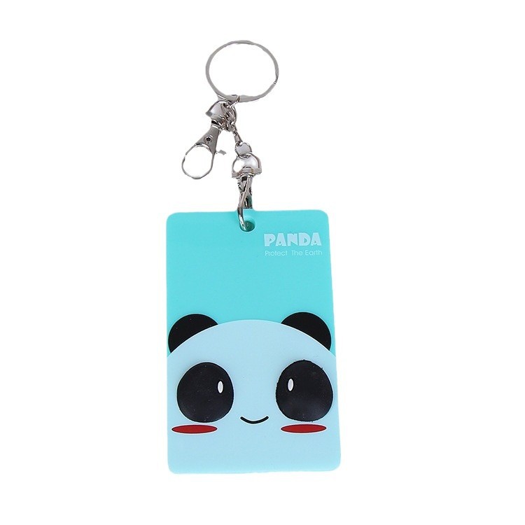 Bus creativo estudiante titular de la tarjeta de identificación 3D tridimensional pegamento flexible titular de la tarjeta de Banco de acrílico