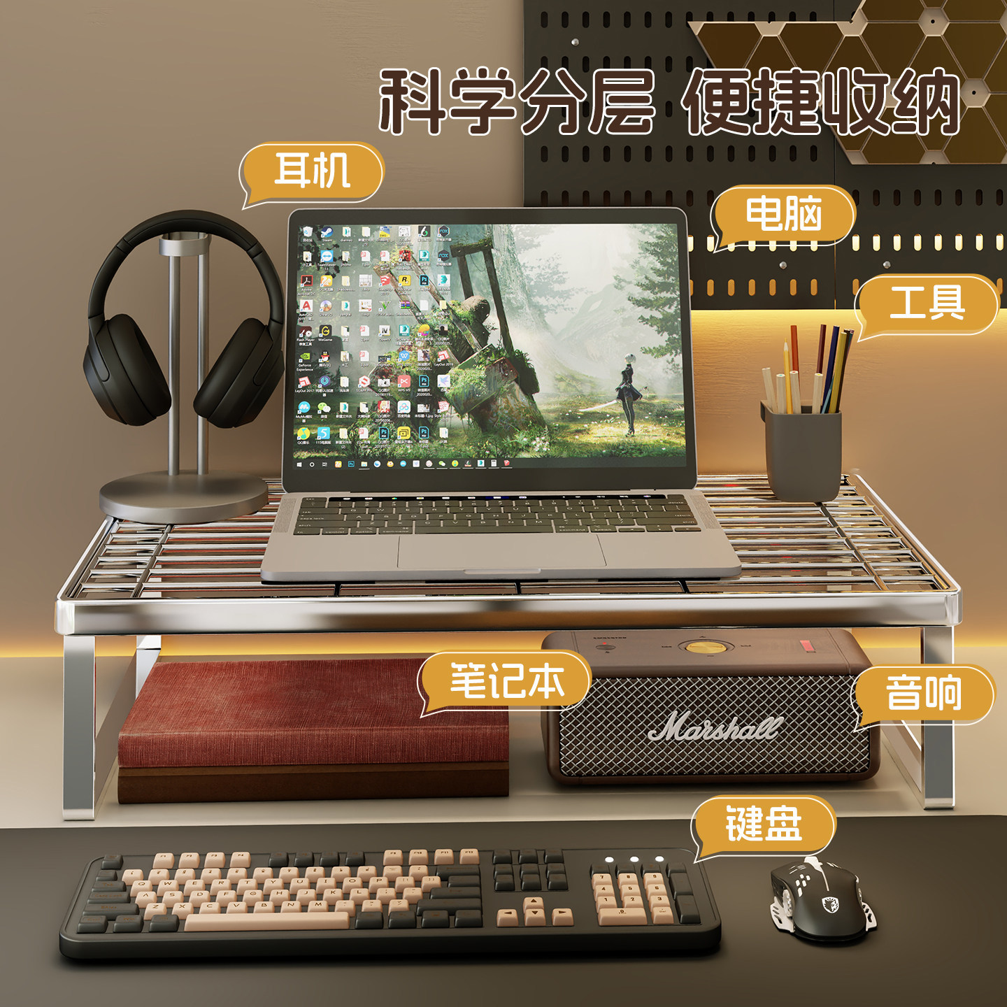Soporte Elevador para Monitor de Computadora para Escritorio