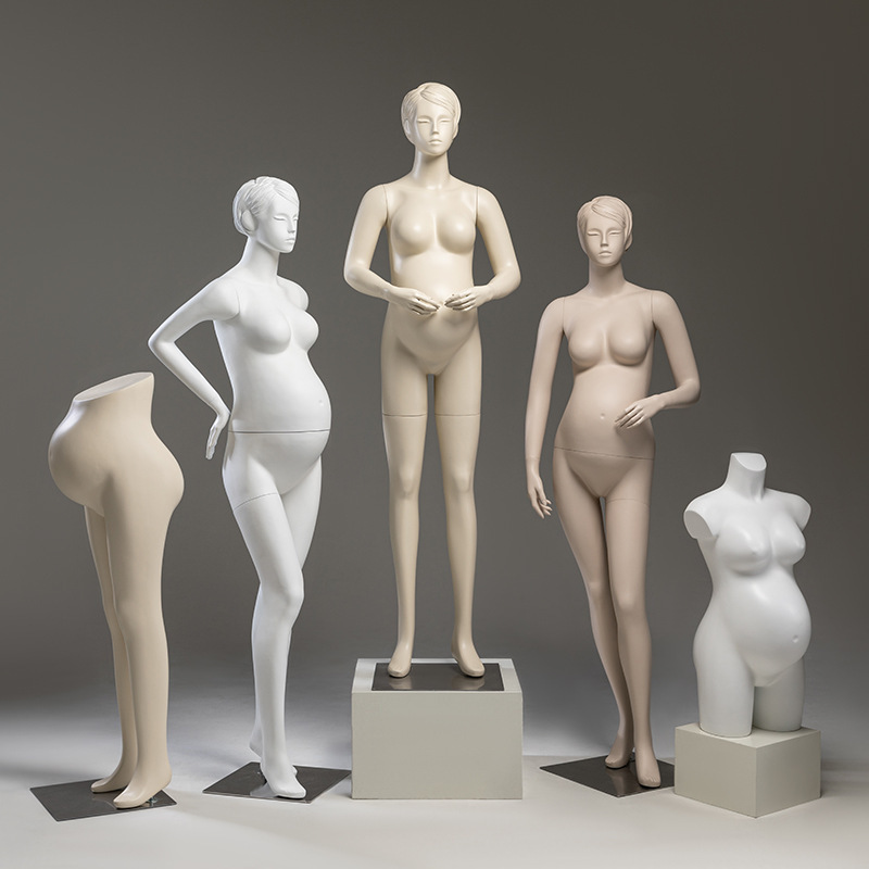 Pregnant Mannequin Props for Maternity Stores, Full-Body Dummy with Large Belly, Half-Body Display Stand for Window Display Pregnant Mannequin Props for Maternity Stores, Full-Body Dummy with Large Belly, Half-Body Display Stand for Window Display