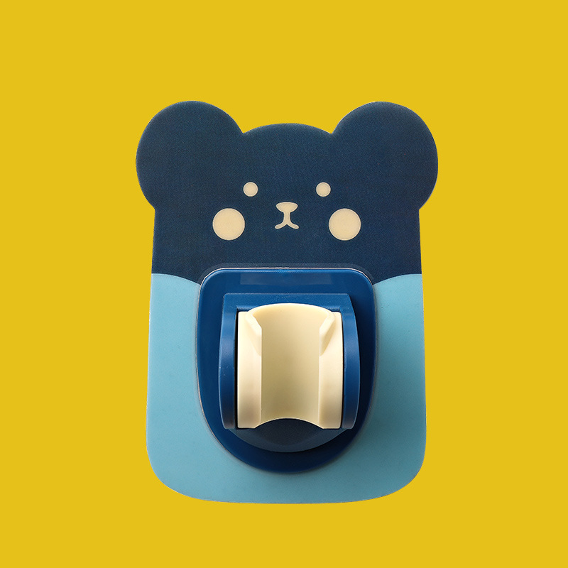 Baño de dibujos animados-Soporte de ducha libre universal ajustable baño ducha boquilla de ducha cabeza fija base Accesorios