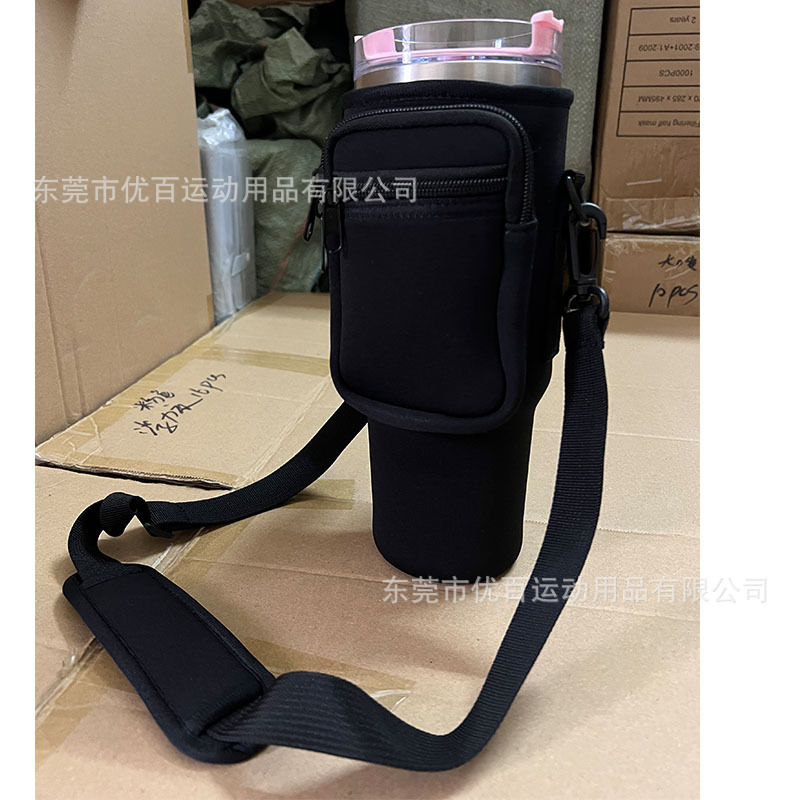 黑色有侧袋