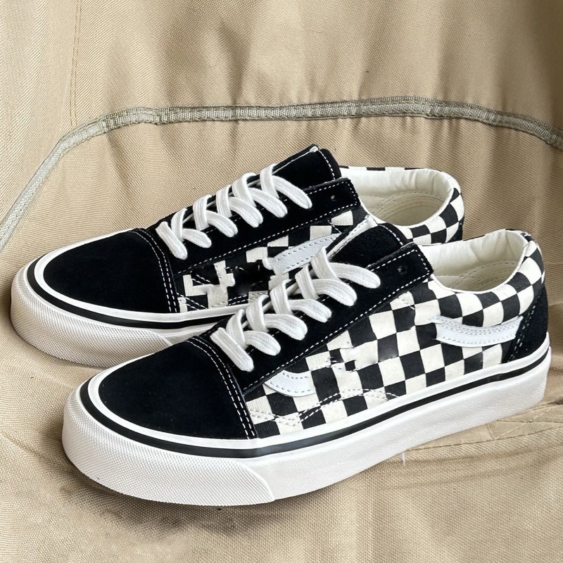 純粋なオリジナル Vans キャンバスシューズロートップレースアップレトロスケートボードシューズカップルカジュアルスポーツシューズキャンパススリッポントレンディな靴|undefined