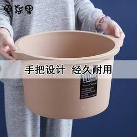 D^h家用塑料泡脚盆泡脚桶按摩洗脚盆加高水桶足浴桶养生洗