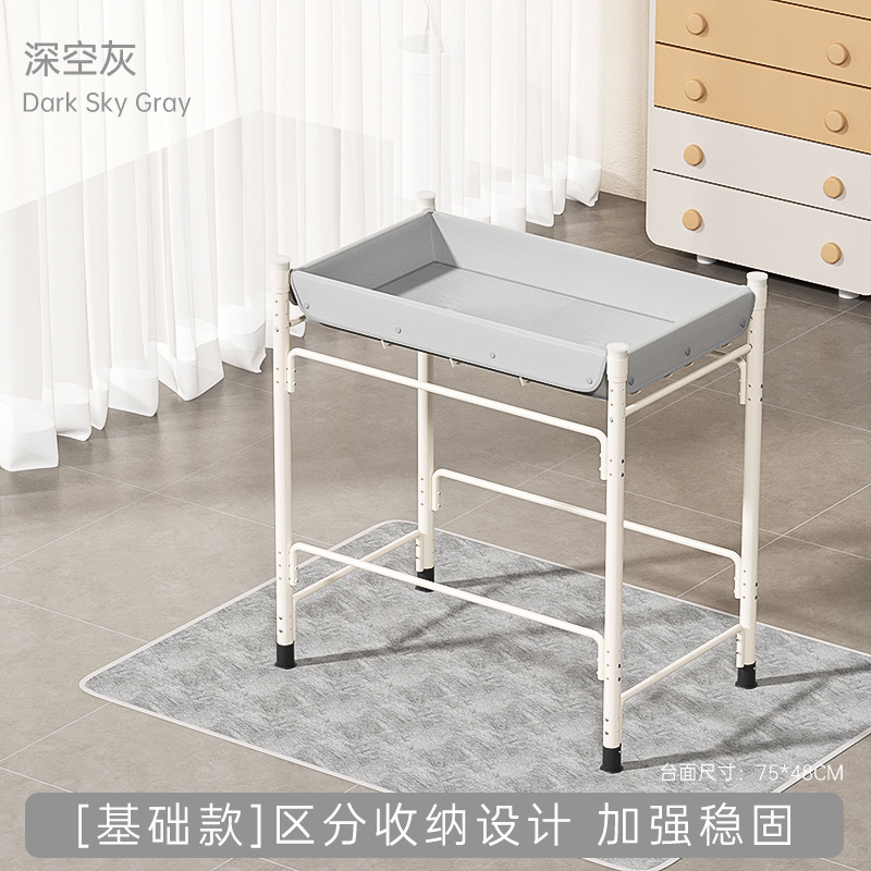 Baño para bebés mesa de cuidado de pañales suministros para recién nacidos mesa de cambio de pañales para bebés estante multifuncional para baño para bebés