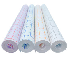 Four-color self-adhesive transparent PVC vinyl Vinyl positioning transfer film grid craft decal easy to tear and transfer
