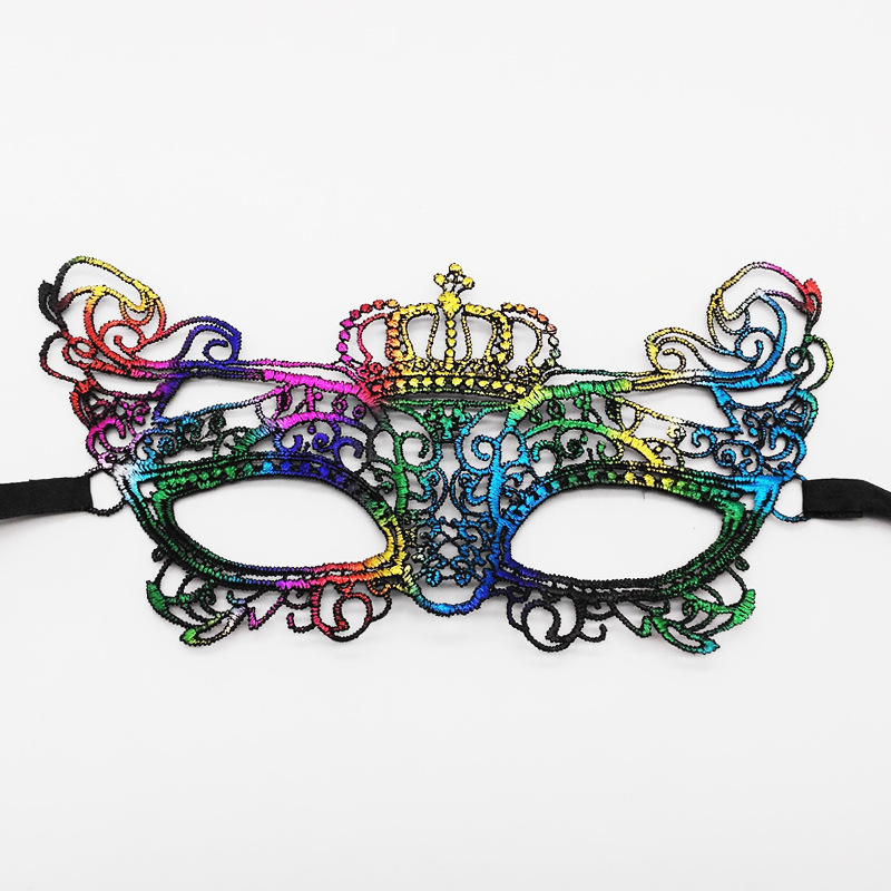 Máscaras de encaje transfronterizas, máscaras de encaje de fiestas de Halloween, máscaras de ojos especiales para carnaval de Halloween