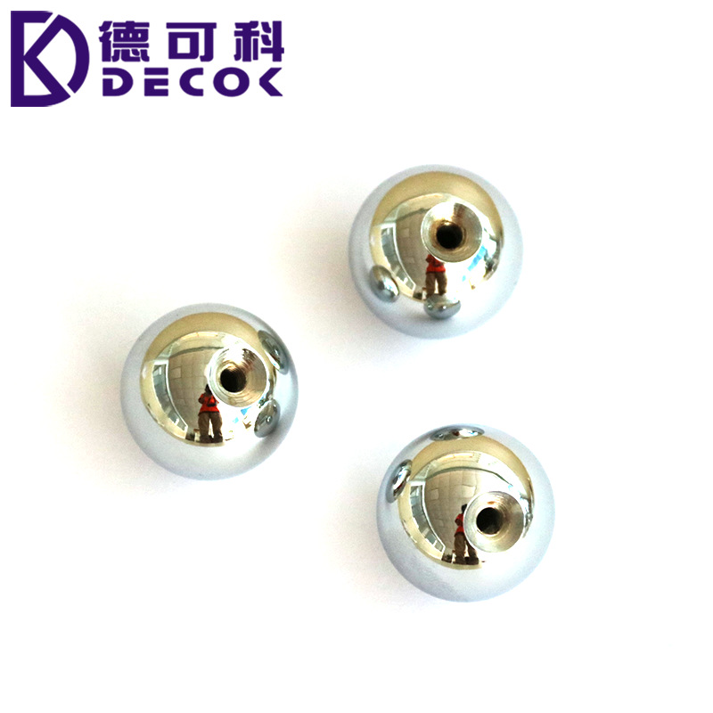 厂家出售15mm*M4 镀铬支架球  打孔攻牙钢球