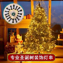 クロスボーダークリスマスツリーledリング付きツリートップ装飾ランプ墨緑線滝イルミネーションクリスマス装飾品ツリーライト