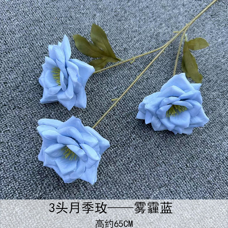 3 flores de luna de luna imitación de flores de luna de luna decoración de bodas de hotel