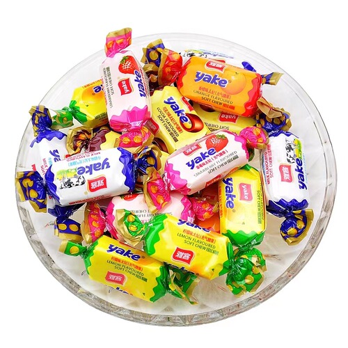 Yake Toffee Mixed Fruit Flavor Milk Gummy Candy Bulk Wedding Celebration Candy Children's Snack Candy New Year Goods