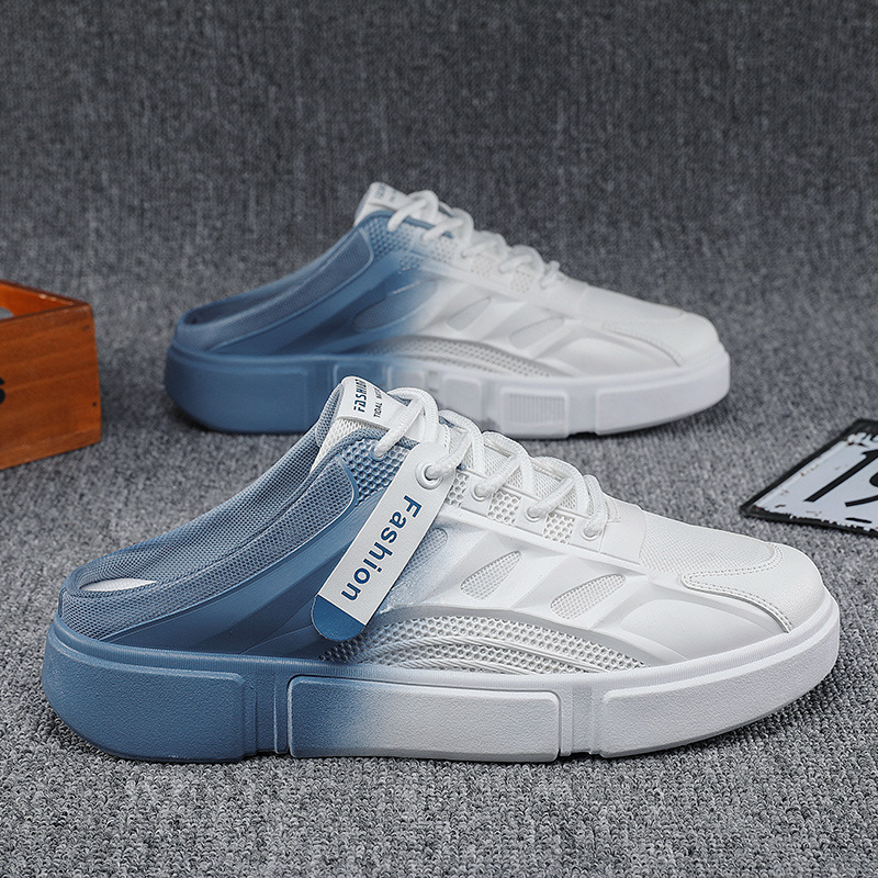 Zapatillas Baotou para hombre 2025 verano nuevo estilo perezoso de un pie casual tendencia deportiva salvaje sandalias y zapatillas para hombre