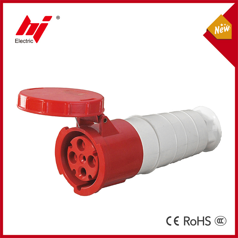 IP67工业航空插头插座连接器4芯125A防水防尘公母对接耦合