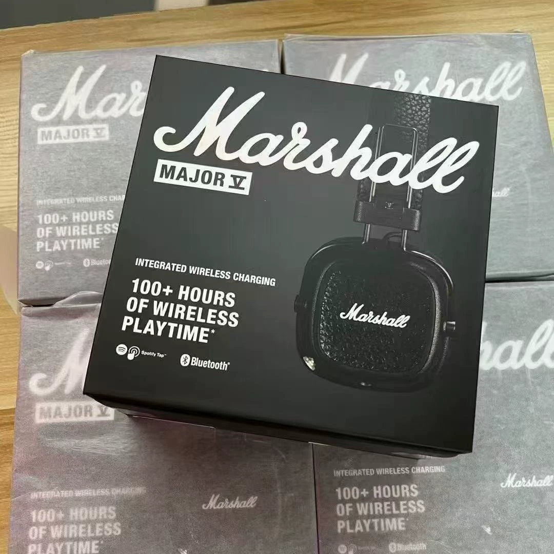 Наушники (Marshall Major V) — активное шумоподавление, глубокий бас, беспроводная зарядка