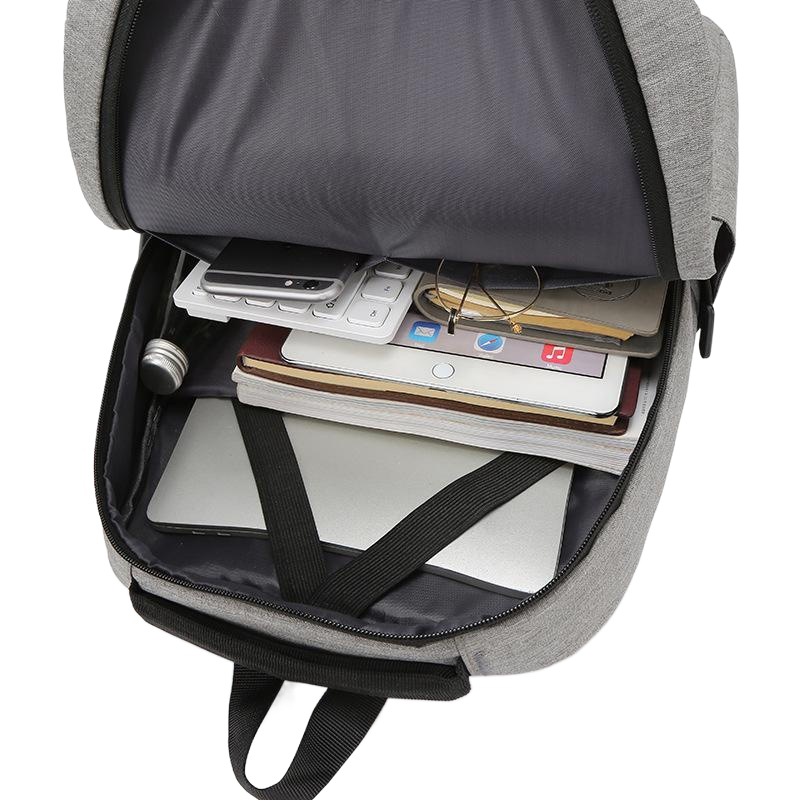 La oferta transfronteriza LOGO USB imprimible mochila casual hombres de negocios bolsa portátil mochila entrega de una pieza