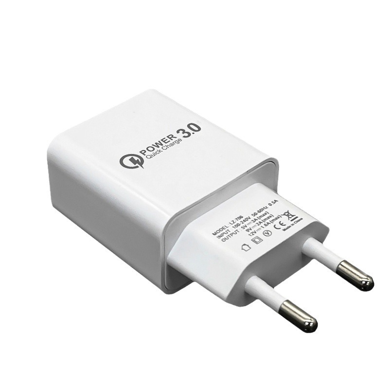 5V3A carga rápida cabeza qc3.0 cuadrado estándar europeo carga cabeza adecuado para Android cargador de teléfono Móvil 15W