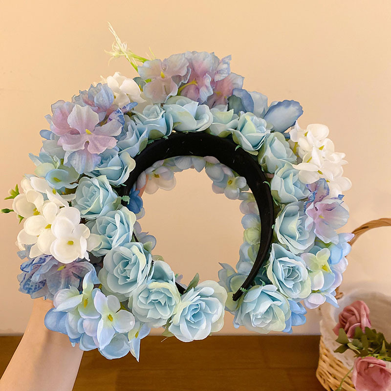 933g Weight Hair Band Hair Accessories Type 1 Piece Quantity Daily Occasion Cloth Material Flower Pattern All Seasons Season Women's Gender Sweet Style Sweet Women's Flower Cloth Hair Band 8
