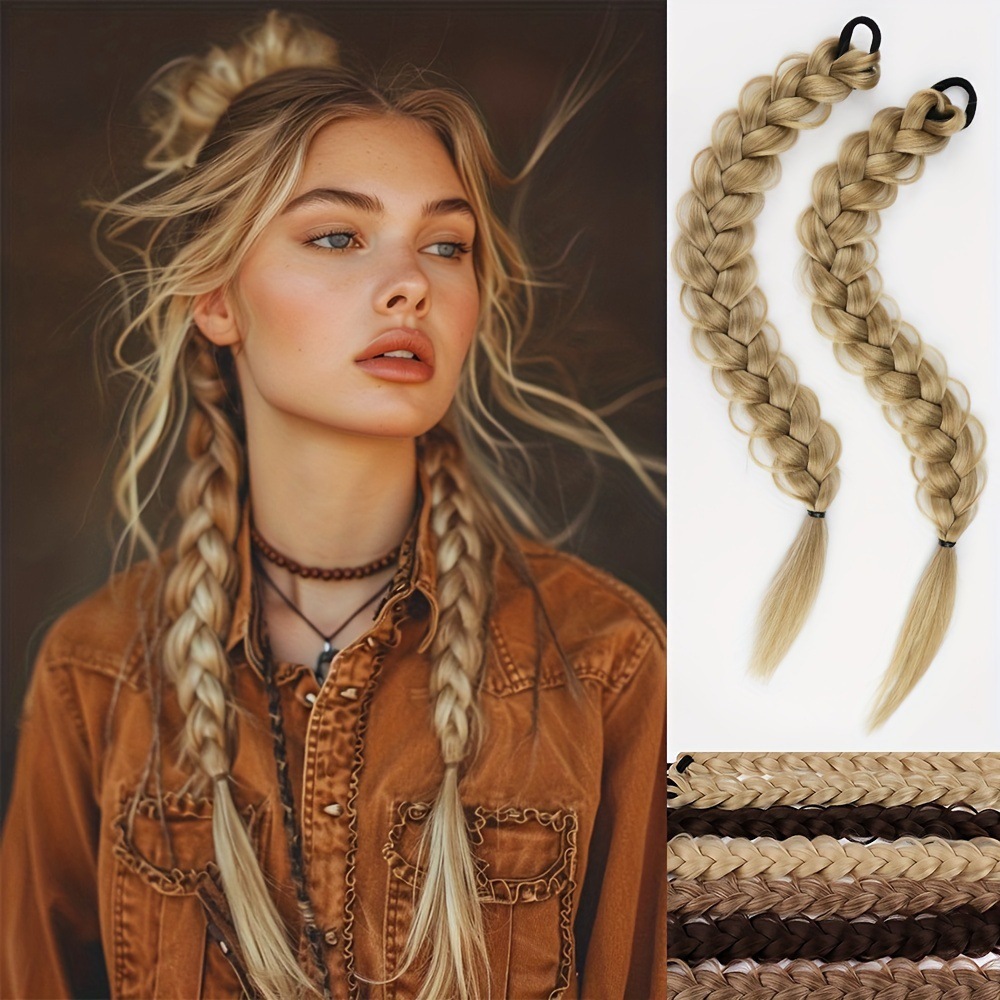 2 paquetes de comercio exterior transfronterizo trenzado cola de caballo spot al por mayor